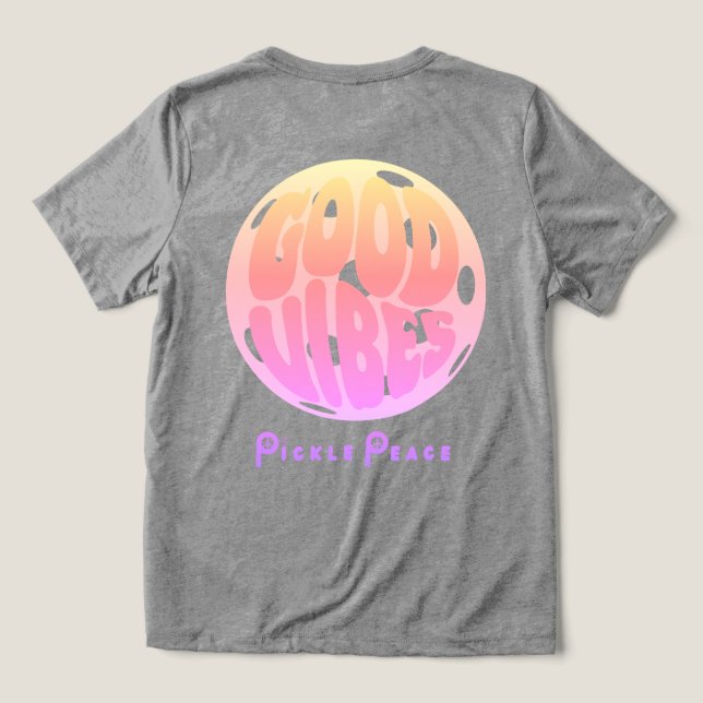 Good Vibes Pastels Tri-Blend Shirt (Design Back)