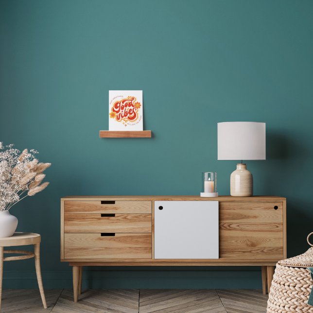 Good Vibes Picture Ledge for Stylish Home Display (Living Room)
