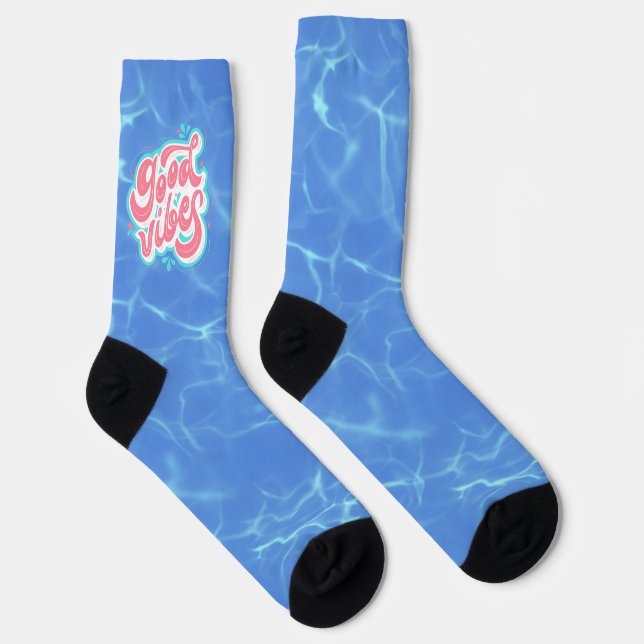 Good vibes pool Crew Socks (Right)