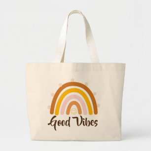 Good Vibes - Rainbow Good Vibes Large Tote Bag
