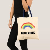 Good Vibes Rainbow Tote Bag (Front (Product))