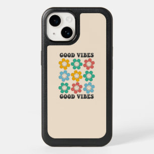 Good Vibes Retro Colorful Daisy Flowers OtterBox iPhone 14 Case