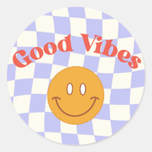 Good Vibes Round Sticker