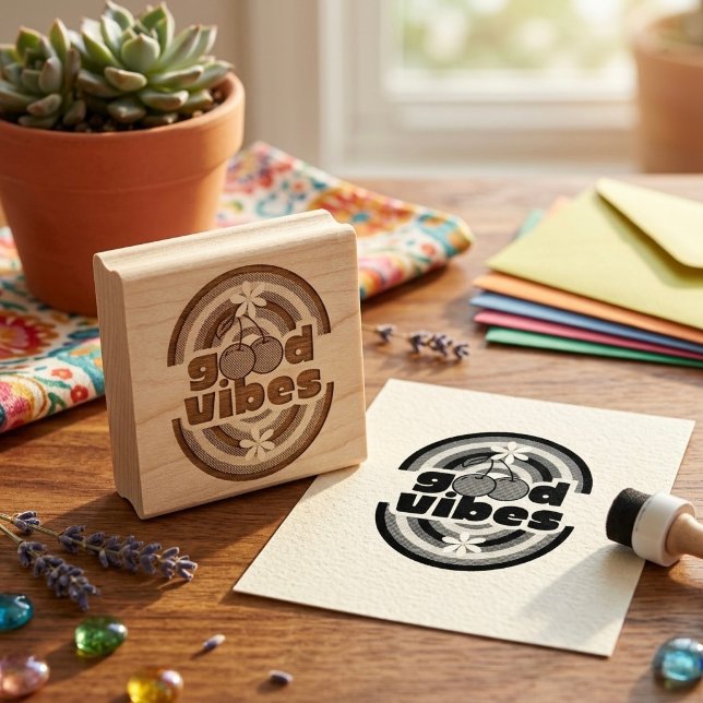 Good Vibes Rubber Stamp (Creator Uploaded)