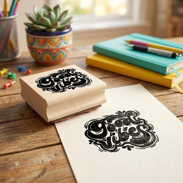 Good Vibes Rubber Stamp (Creator Uploaded)