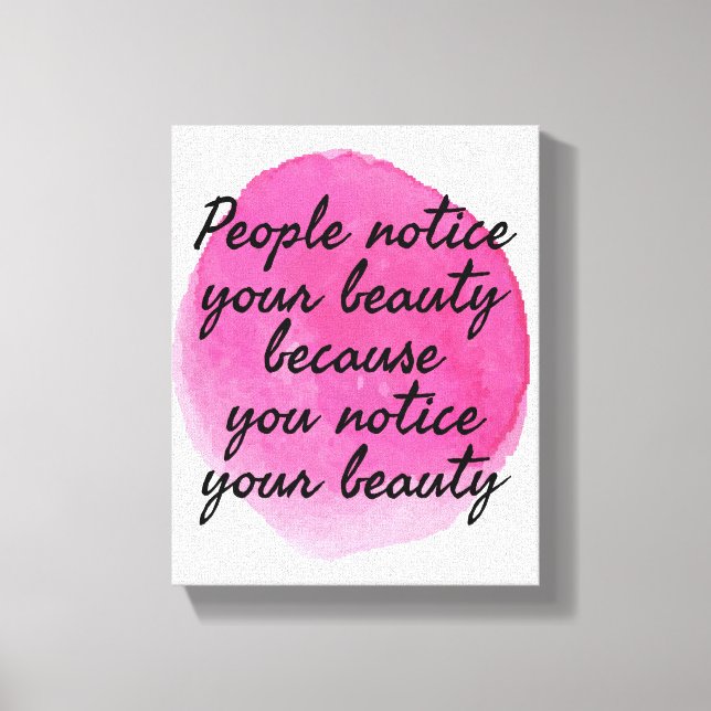 good vibes sayings for self love and self care canvas print (Front)
