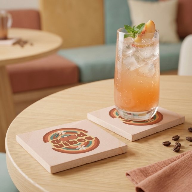 Good Vibes Stone Coaster (Creator Uploaded)