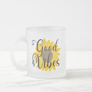 Good Vibes Sunflower Coffee Mug