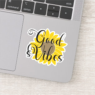Good Vibes Sunflower Sticker