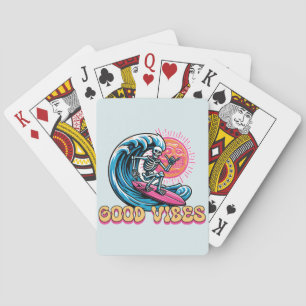 Good Vibes - Surfing - Summer Vibes Poker Cards