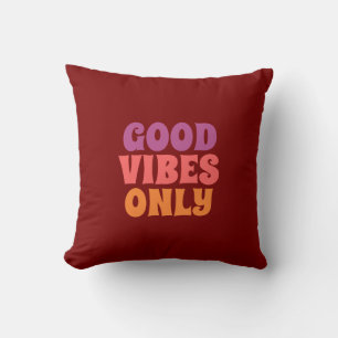 Good vibes throw pillow