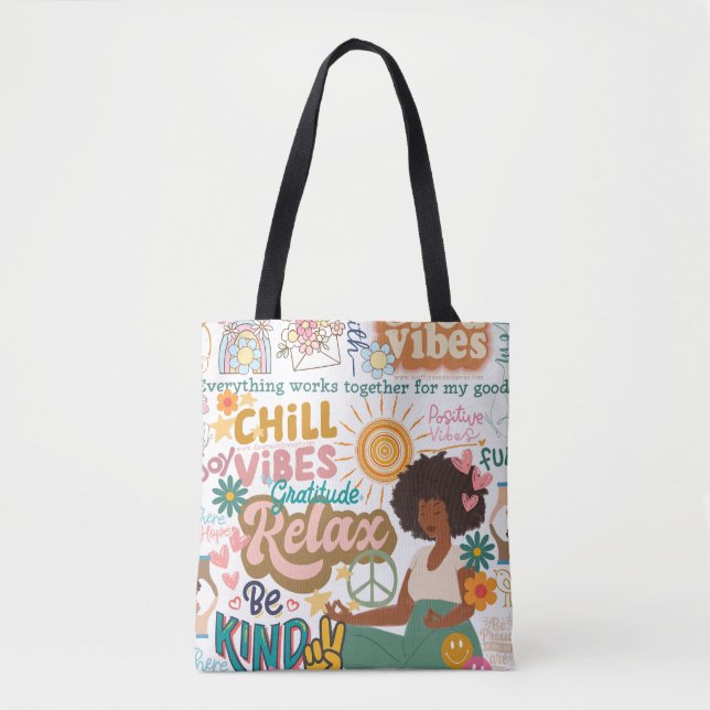 Good Vibes Tote Bag (Front)