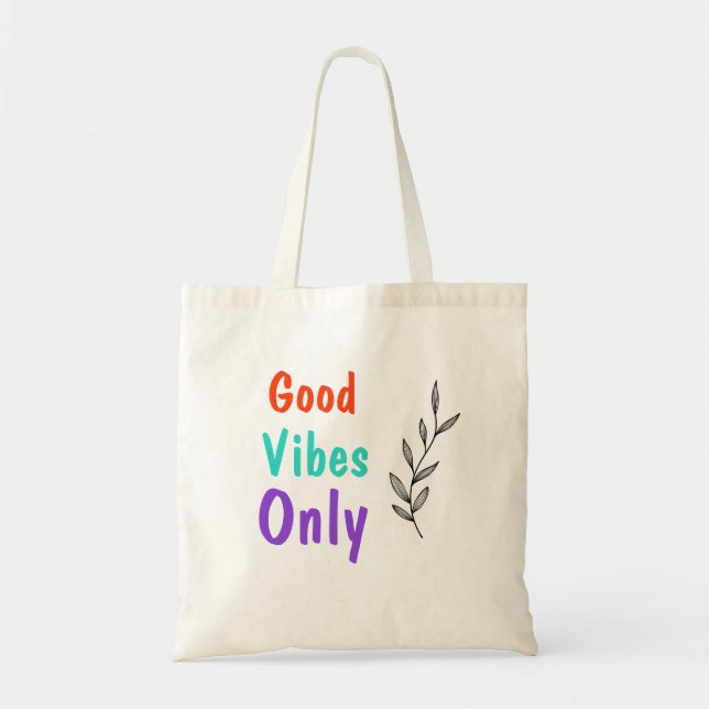 Good Vibes Tote Bag (Front)