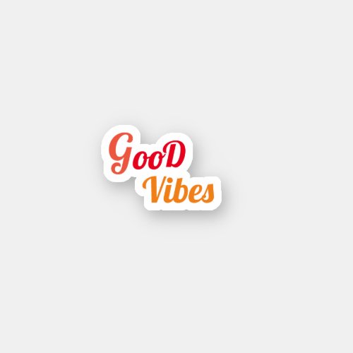 Good Vibes trendy aesthetic Sticker