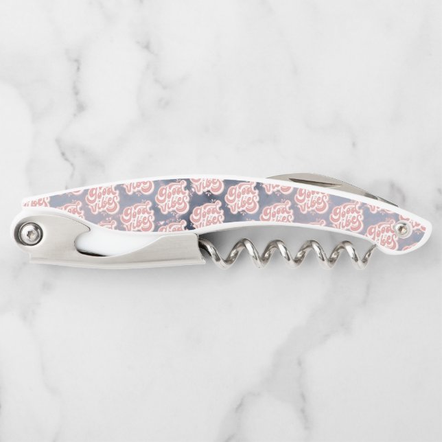 Good Vibes Waiter's Corkscrew (Front)