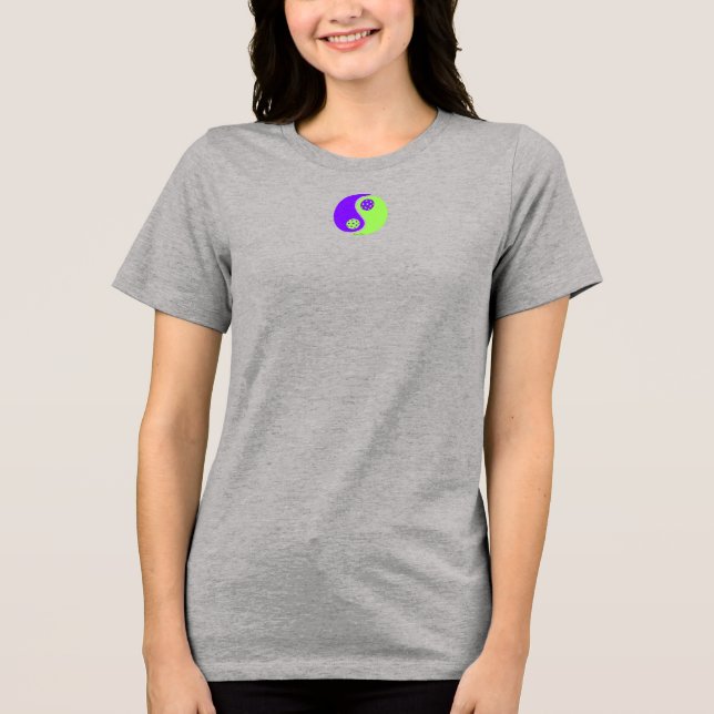 Good vibes womens T-shirt purple and green Tri-Blend Shirt (Front)