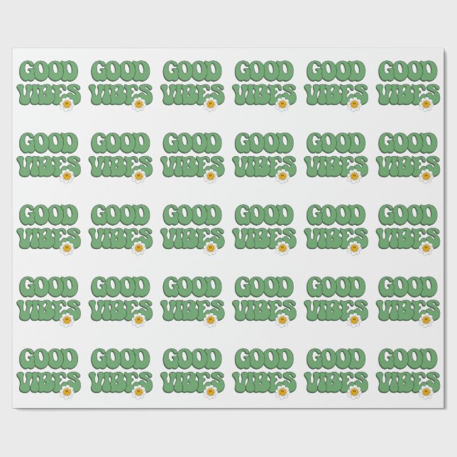 Good Vibes Wrapping Paper (Flat)