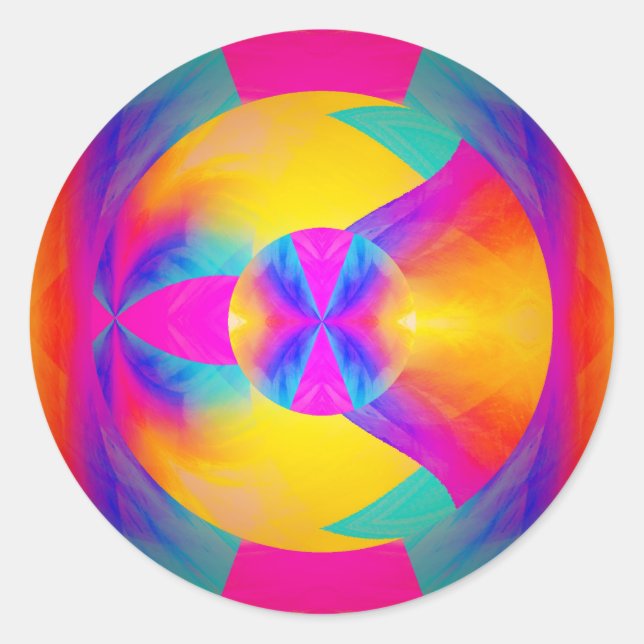 Good Vibrations Classic Round Sticker (Front)