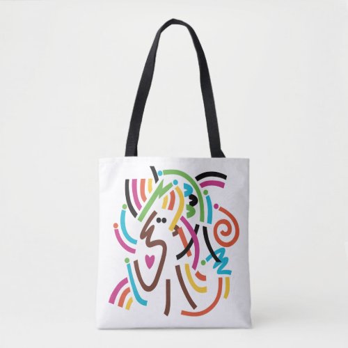 Good Vibrations Modern Abstract Tote Bag