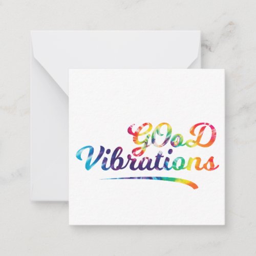 Good Vibrations Note Card
