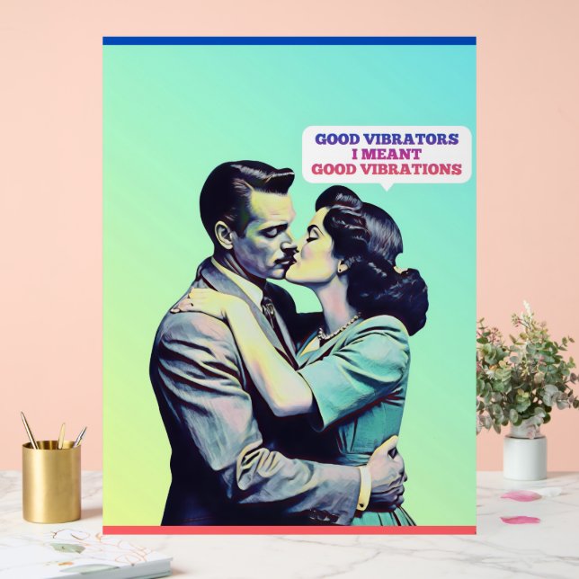 GOOD VIBRATORS GOOD VIBRATIONS ACRYLIC SIGN (Wedding)