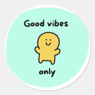 Good vives Sticket Classic Round Sticker