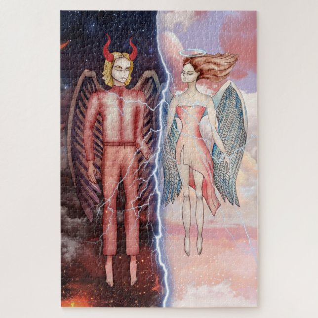 Good Vs Bad Jigsaw Puzzle (Vertical)
