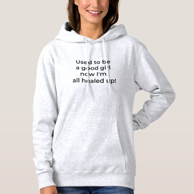 good vs bad - woman hoodie (Front)
