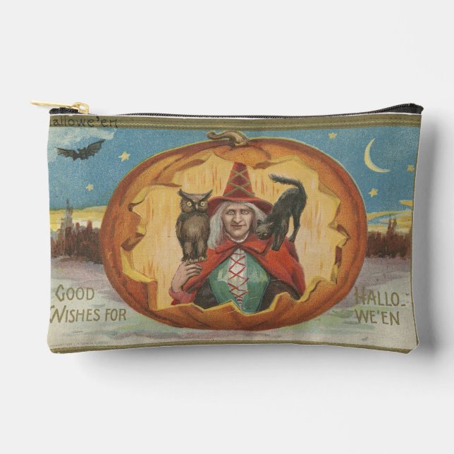 Good Wishes For Halloween Accessory Pouch (Front)