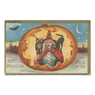 Good Wishes For Halloween Photo Print