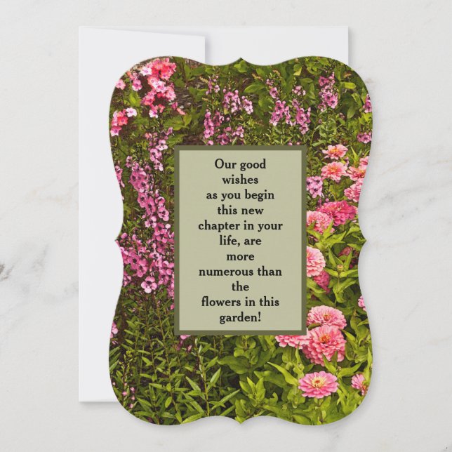 "Good Wishes For New Chapter In Your LIfe"/Floral (Front)