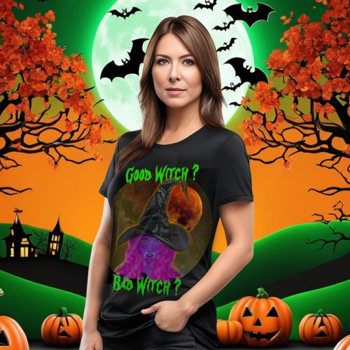 Good Witch Bad Witch Halloween Party  T_Shirt