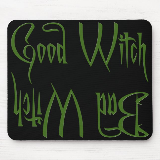 Good Witch/Bad Witch Mouse Pad (Front)
