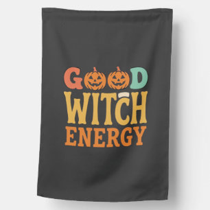 Good Witch Energy Halloween Pumpkin Design_1 House Flag