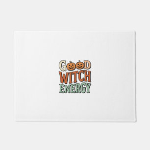 Good Witch Energy Vintage Halloween Vector Design_ Doormat