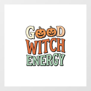 Good Witch Energy Vintage Halloween Vector Design_ Floor Decals