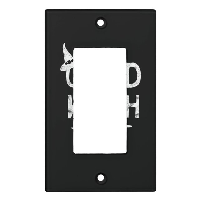 Good Witch Halloween Graphic October Light Switch Cover (Front)
