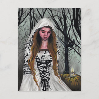 Good witch Halloween Postcard