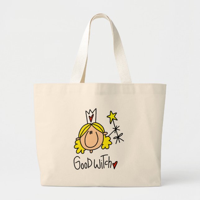 Good Witch Large Tote Bag (Front)