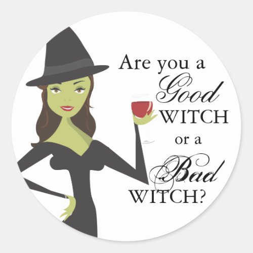 Good Witch or Bad Witch Halloween Sticker