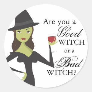 Good Witch or Bad Witch Halloween Sticker