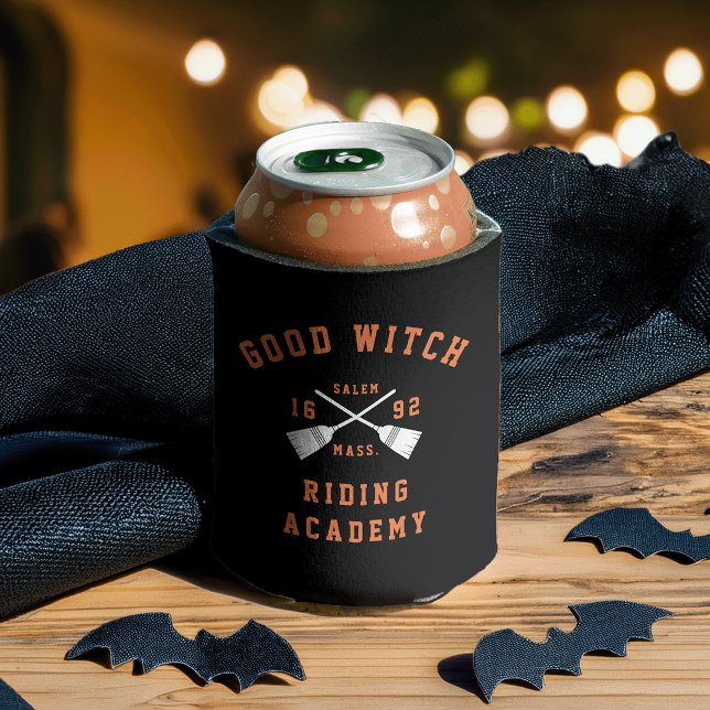 Good Witch Riding Academy Halloween Party Favor Can Cooler (Creator Uploaded)