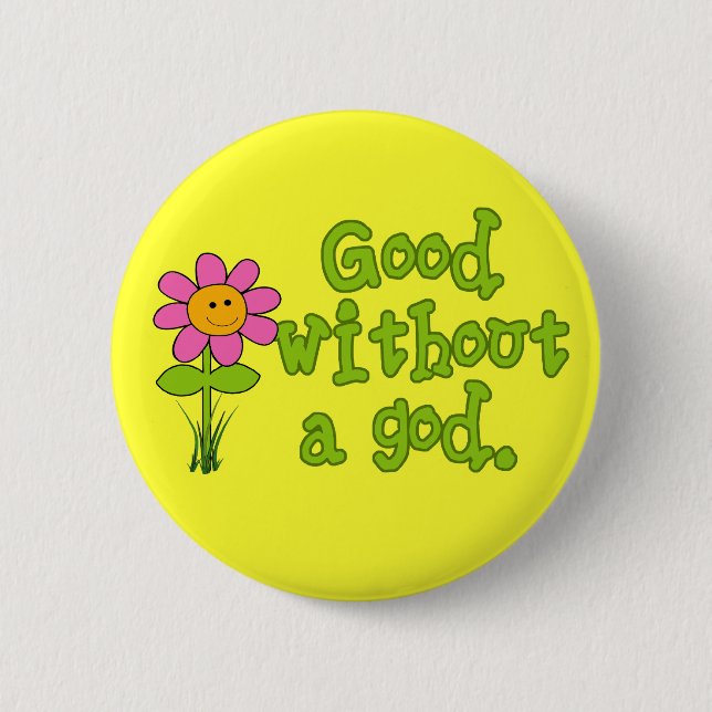 Good without a god button (Front)