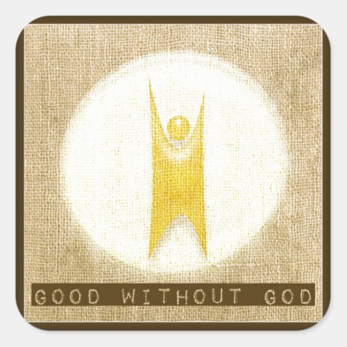 Good Without God Square Sticker