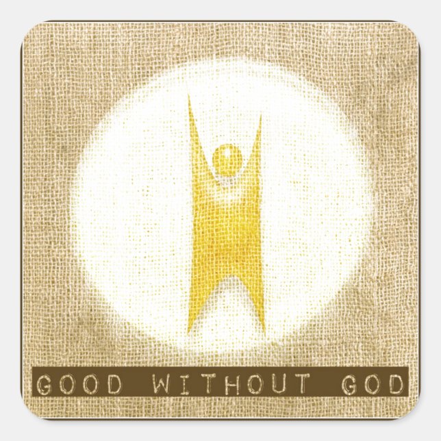 Good Without God Square Sticker (Front)