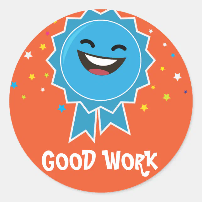 Good work educational sticker | Zazzle