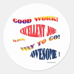 Awesome Job Stickers | Zazzle