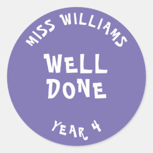 Good Work Teacher Encouragement Star Sticker
