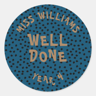 Good Work Teacher Encouragement  Star Sticker