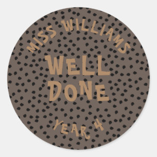 Good Work Teacher Encouragement Star Sticker